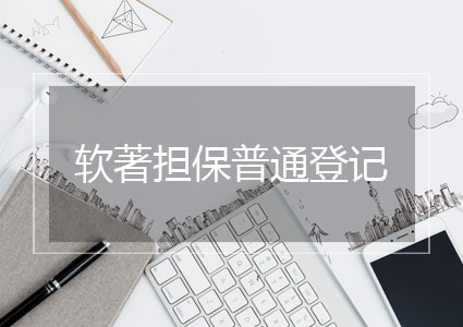 软件著作权担保普通登记（约2-3个月）